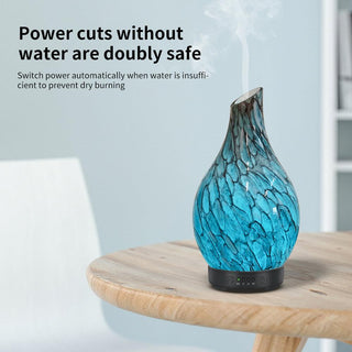Aromiglam™ Diffuseur d'Huiles Essentielles en Verre : Lumière sur Votre Bien - être et Votre Beauté - Perle Cocon