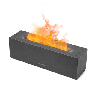NatHome™ - Diffuseur d'Arôme à Flammes : Transformez Votre Intérieur en un Oasis de Bien - Être et d'Hydratation - Perle Cocon