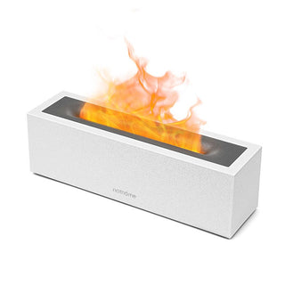 NatHome™ - Diffuseur d'Arôme à Flammes : Transformez Votre Intérieur en un Oasis de Bien - Être et d'Hydratation - Perle Cocon
