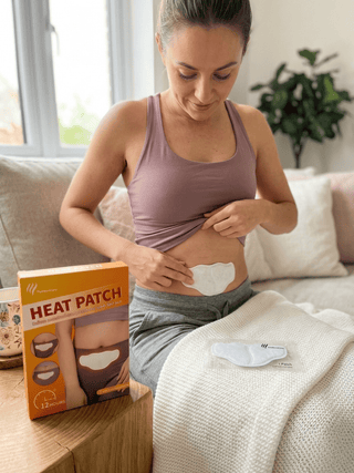 Patch chauffant Perle Cocon pour douleurs de règles posé sur sous-vêtement, dispositif médical CE